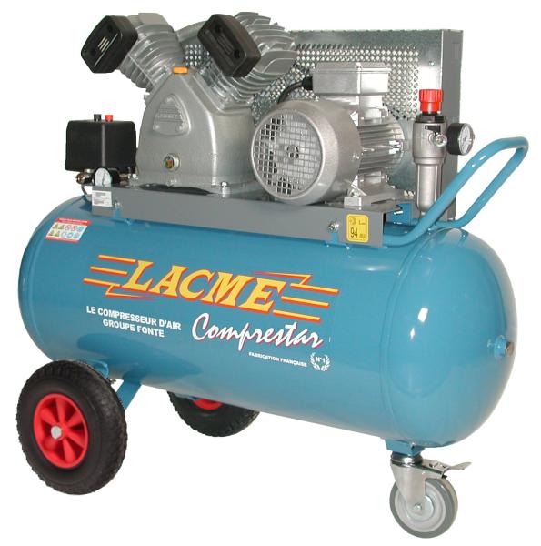 Compresseur 100 litres Lacmé : COMPRESTAR 27V100T