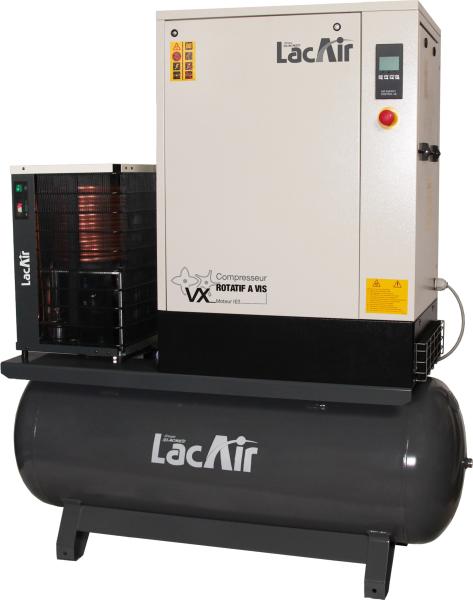 Compresseur à vis LACAIR - VX 7,5/270 SC - 46,1 M³/H - 10 BAR